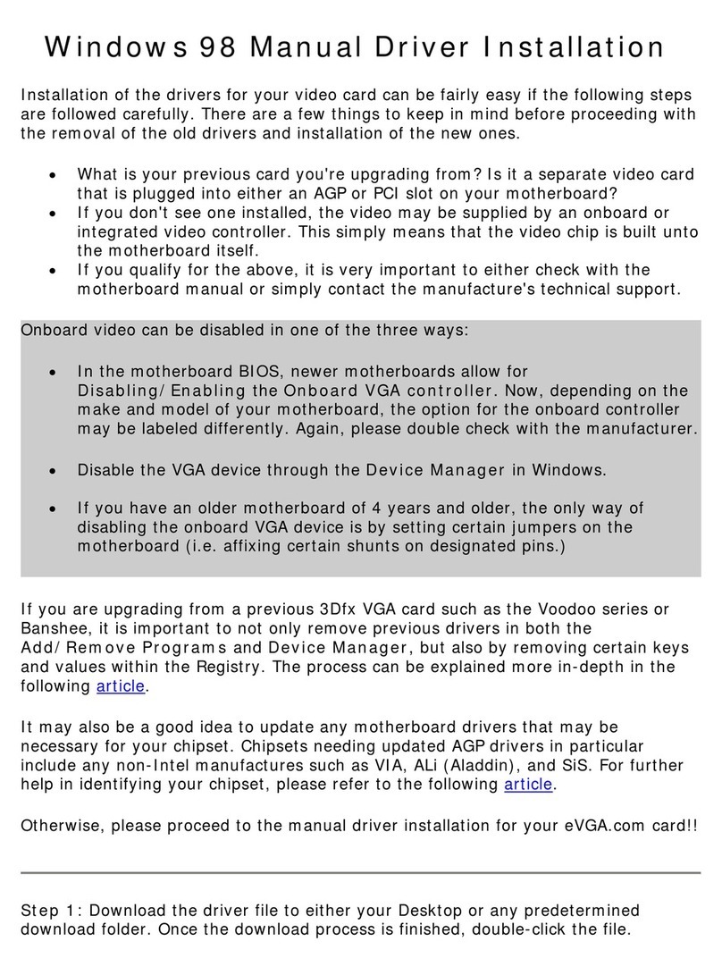 EVGA drivers for video card Driver manual EVGA drivers for video card Driver manual