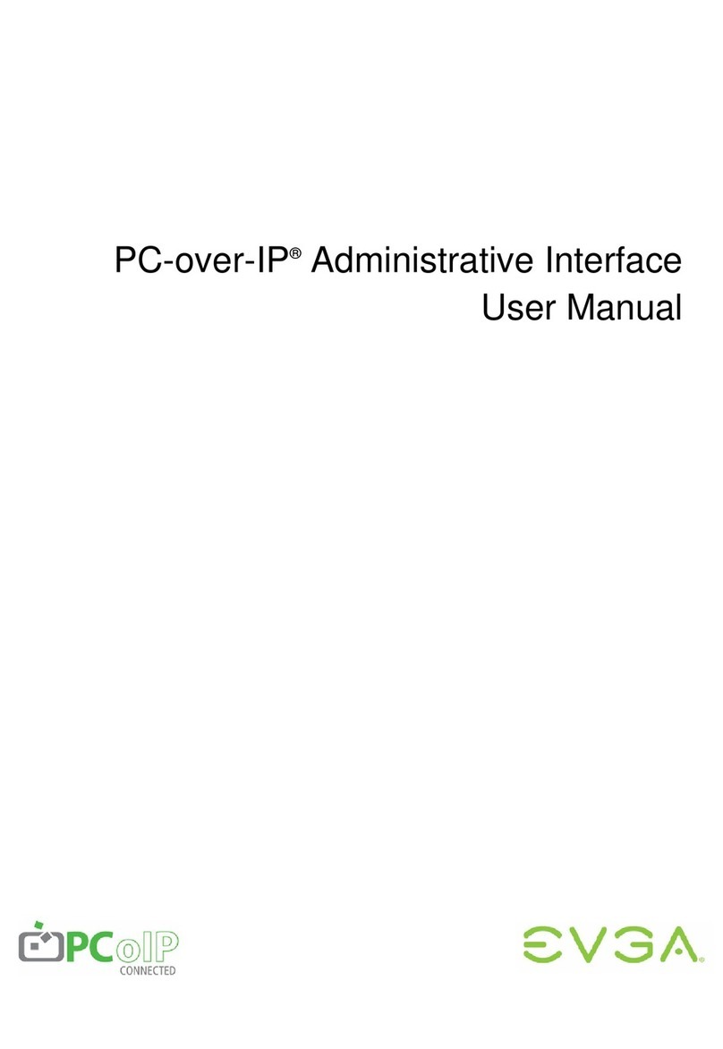 EVGA PC-over-IP Administrative Interface user manual