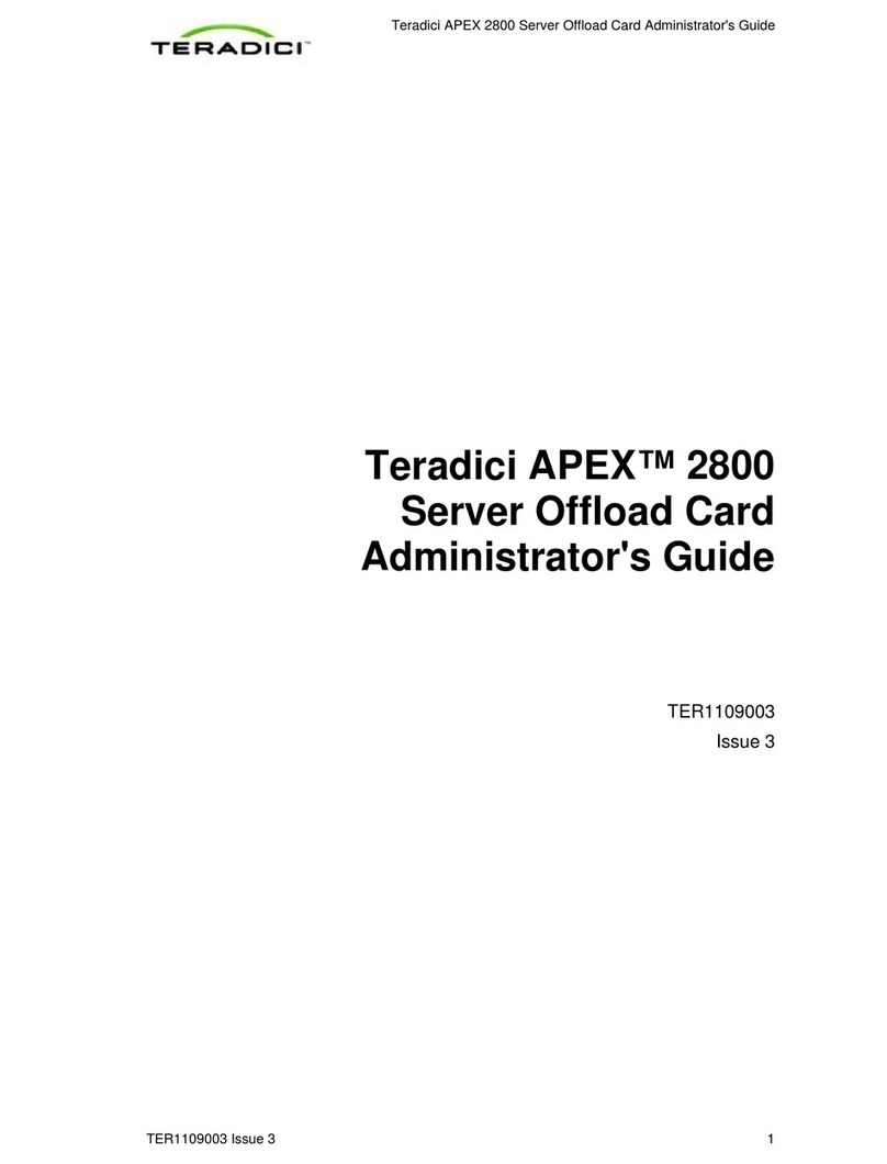 Teradici Teradici APEX 2800 TER1109003 Administrator's guide