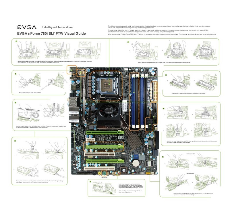 EVGA nForce 780i SLI FTW Quick install guide