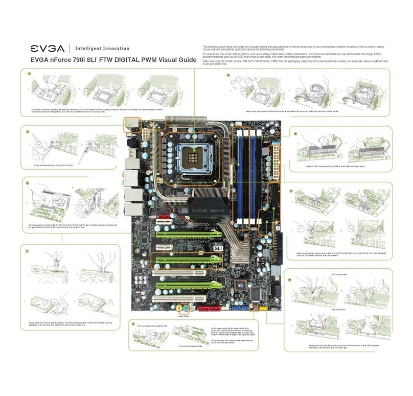 EVGA 790i - nForce SLI FTW Motherboard Quick install guide