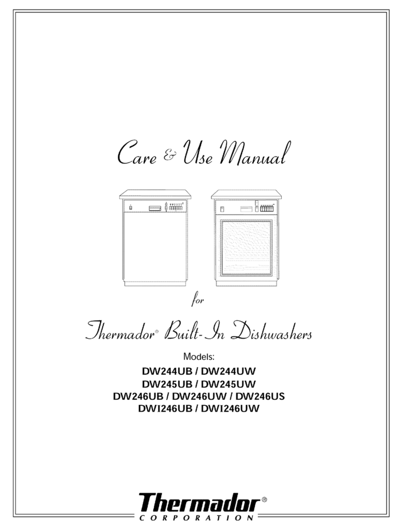 Thermador DW244UB Care & use manual