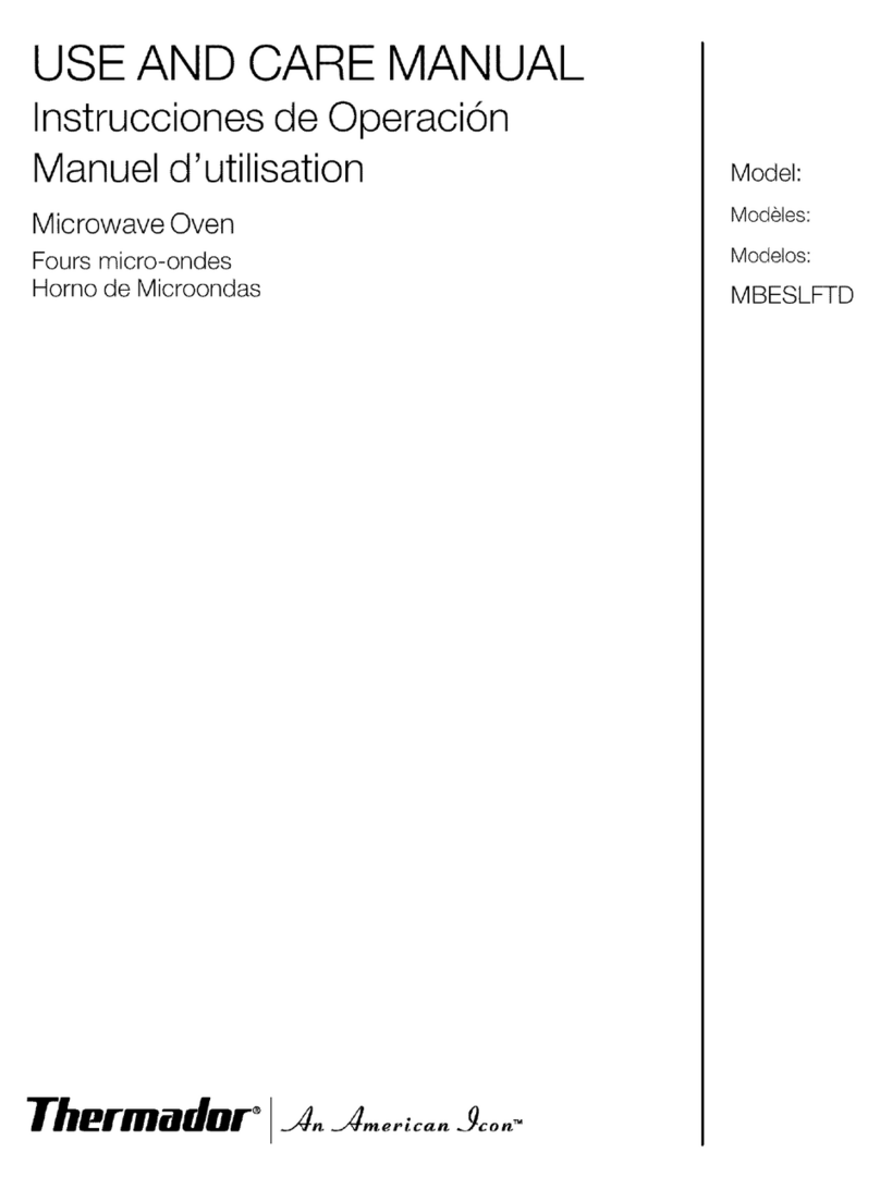 Thermador MBESLFTD User manual