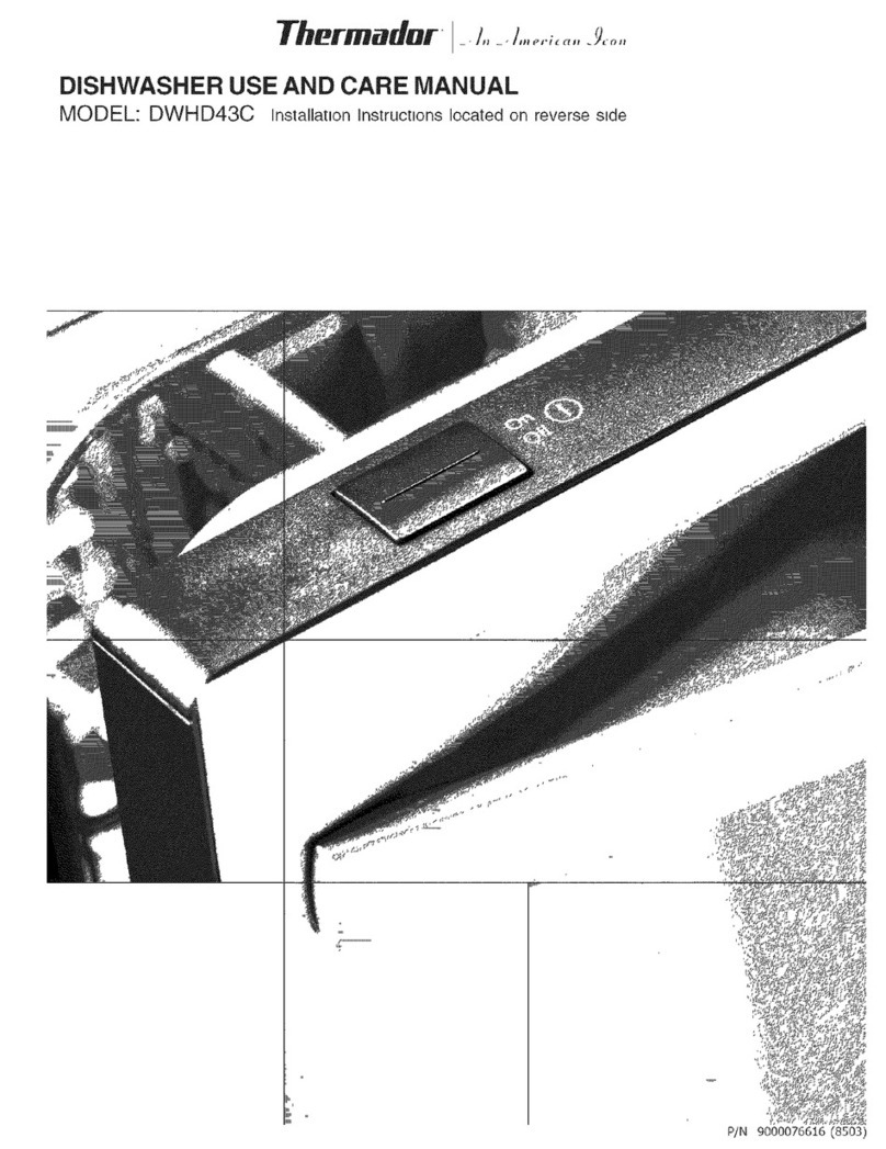 Thermador DWHD43C User manual