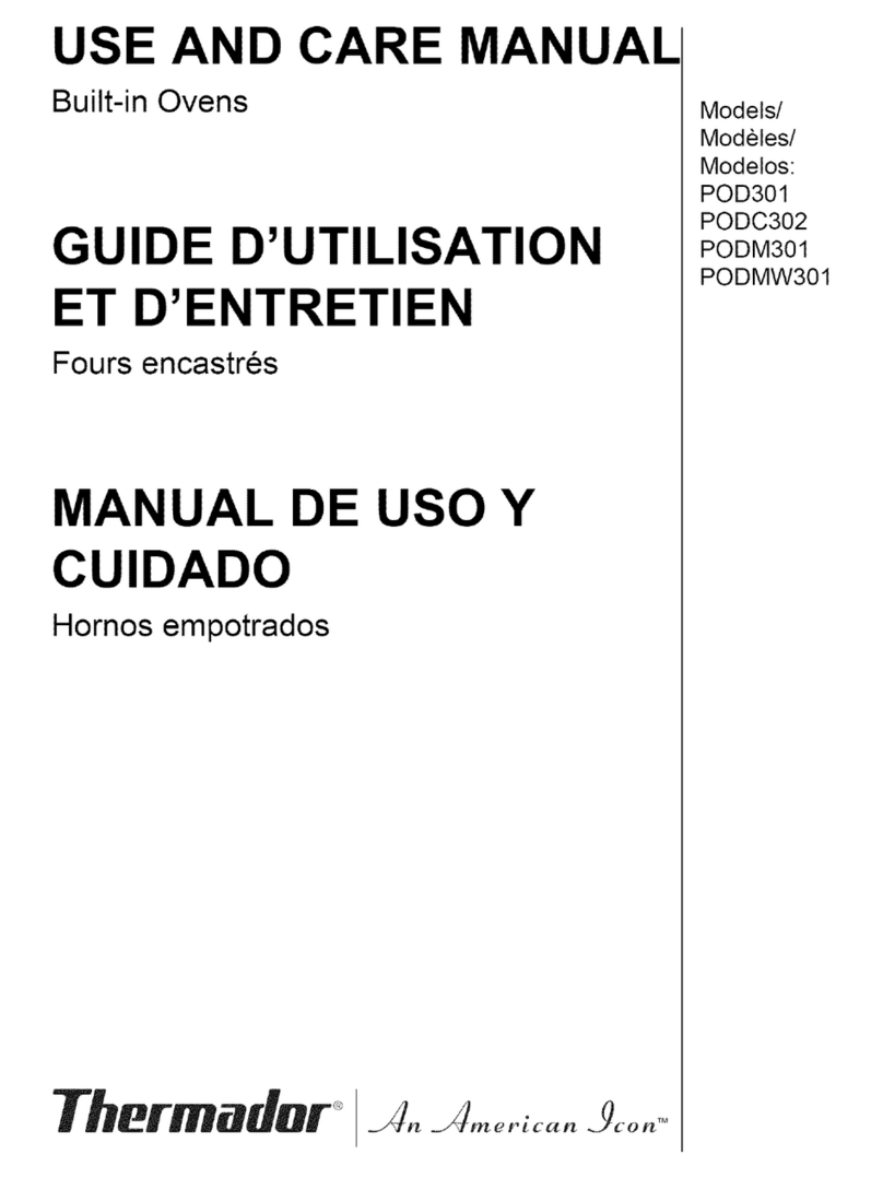Thermador An American Icon POD301 User manual