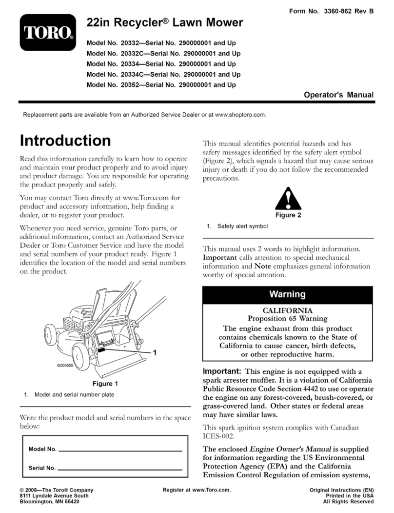 Toro Recycler Series User manual