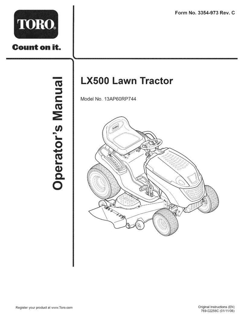 Toro LX500 User manual