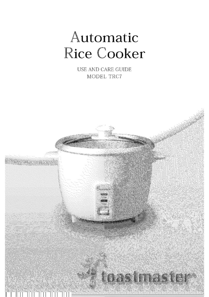 Toastmaster TRC7 User manual