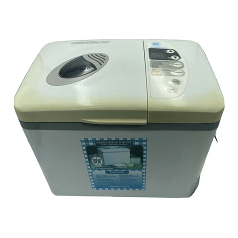 Toastmaster Bread Box 1196 User manual