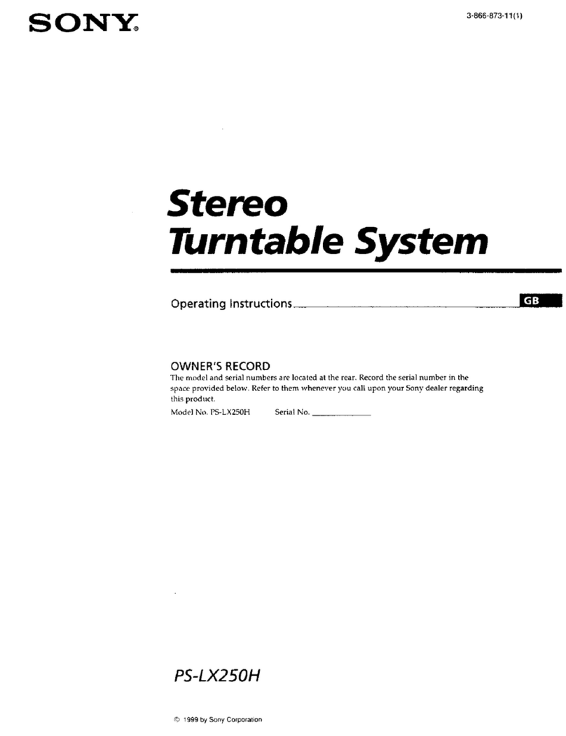 Sony PS-LX250H User manual