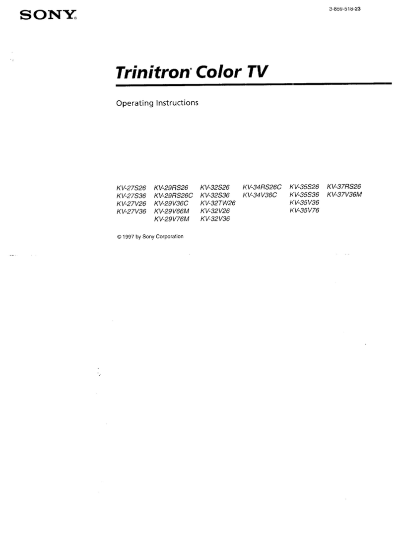 Sony Trinitron KV-29RS26C User manual