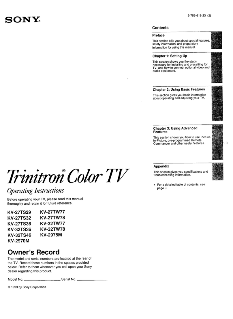 Sony Trinitron KV-27TW77 User manual