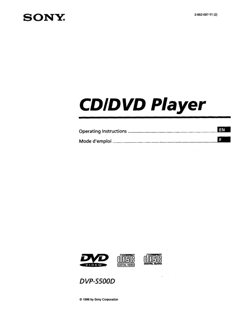 Sony DVP-S5000 operating instructions