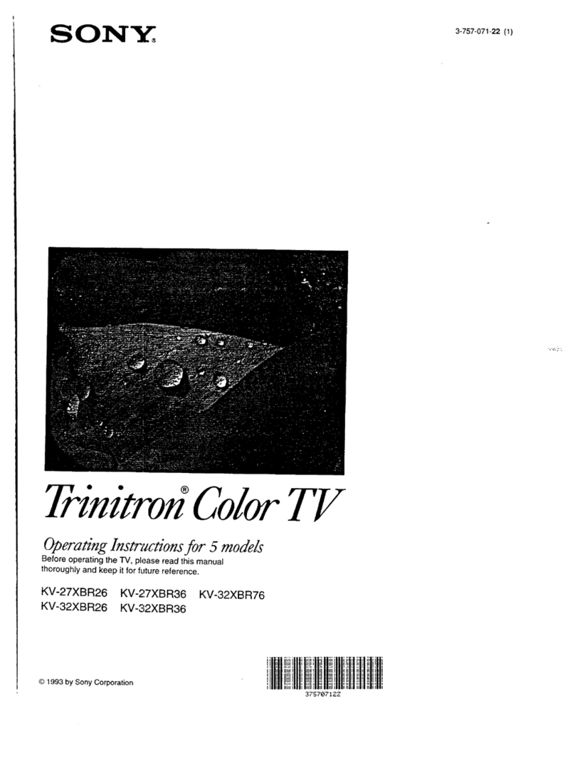 Sony Trinitron KV-32XBR36 User manual