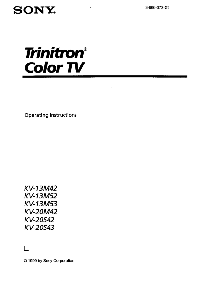Sony Trinitron KV-13M53 operating instructions