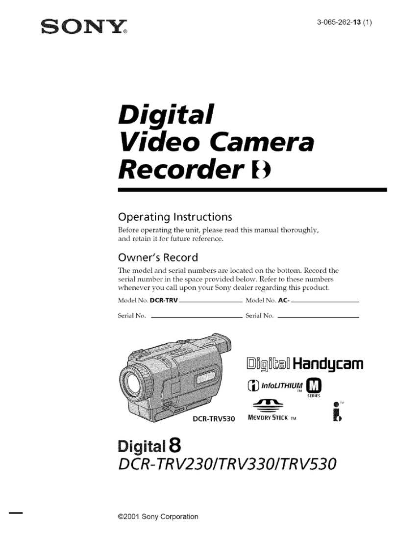 Sony HANDYCAM DCR-TRV330 operating instructions Sony HANDYCAM DCR-TRV330 operating instructions