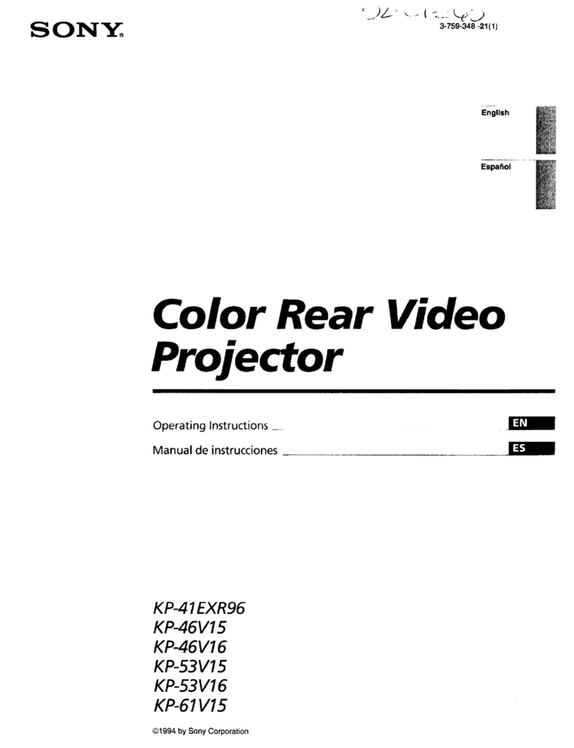Sony KP-53V16 User manual Sony KP-53V16 User manual