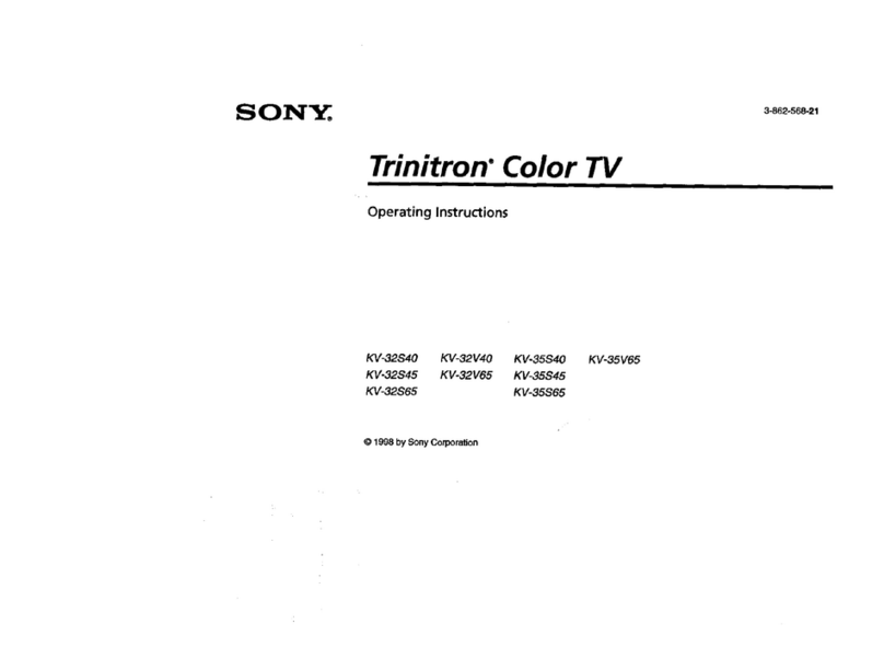 Sony KV-32S65 operating instructions