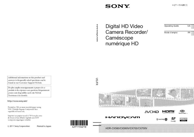 Sony Handycam HDR-CX560 Mode d'emploi