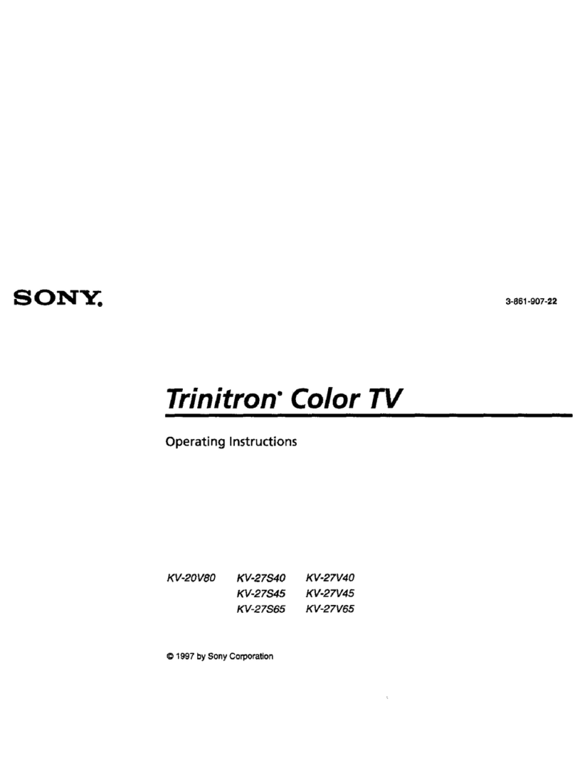 Sony TRINITRON KV-27V40 User manual