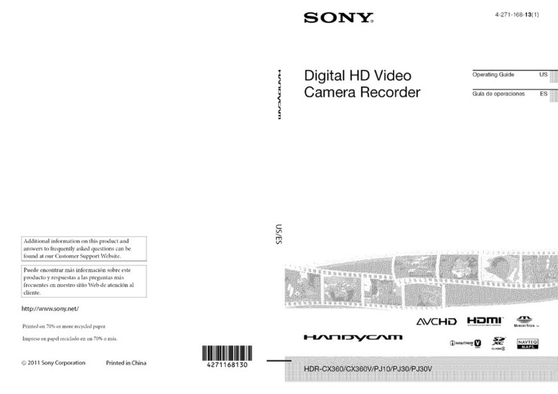 Sony HDR-CX360V Training manual