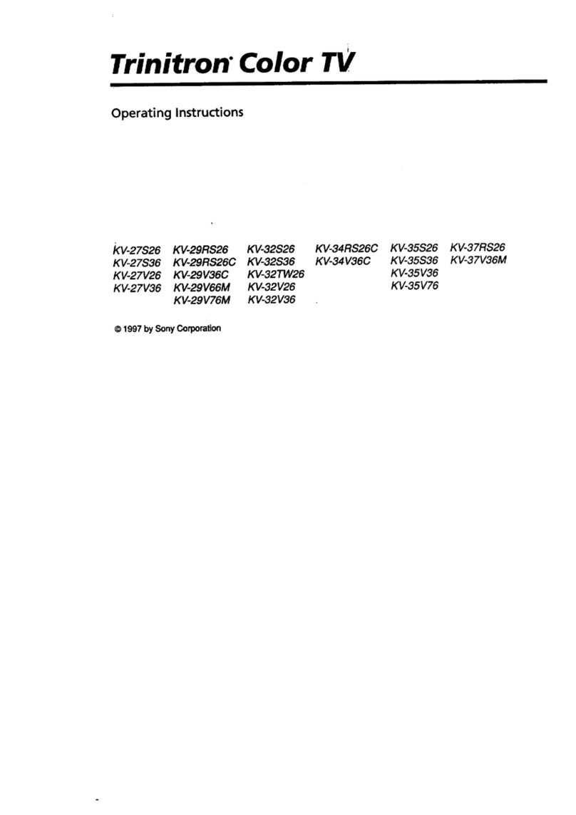 Sony Trinitron KV-29RS26C User manual