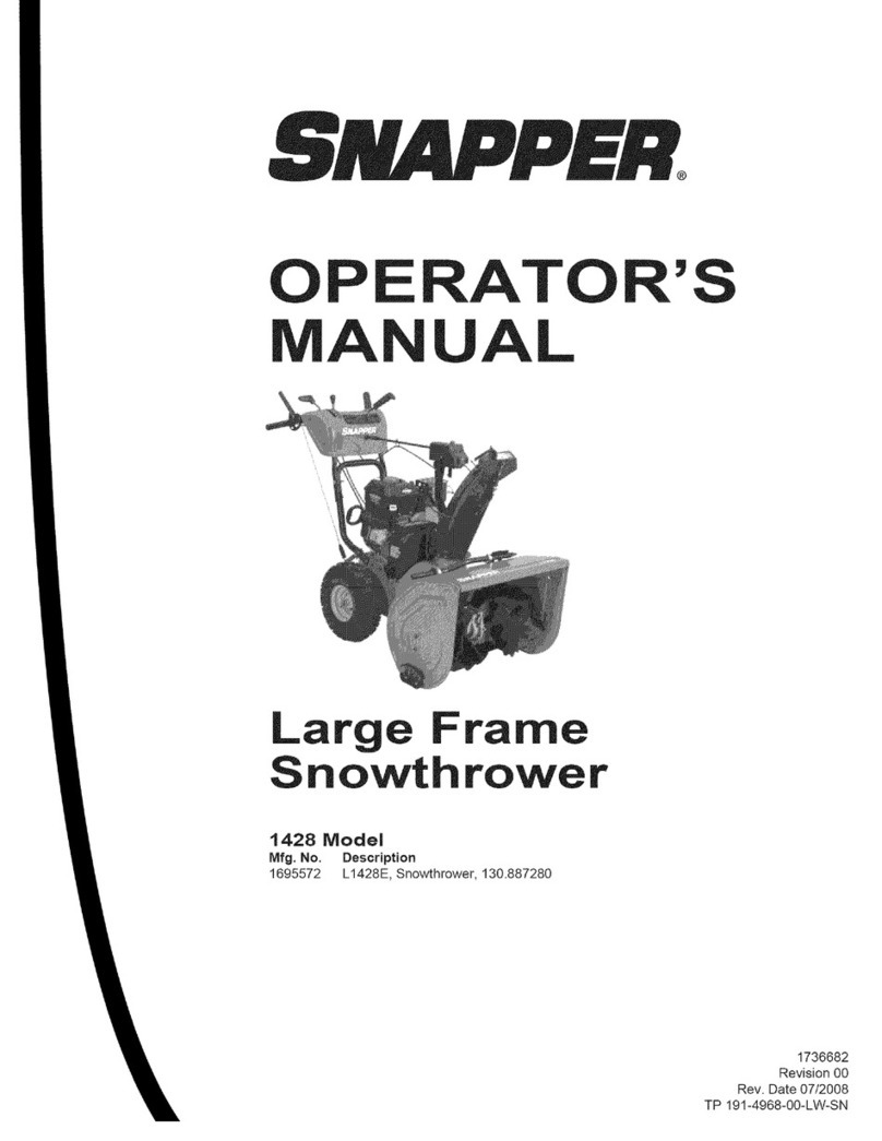 Snapper 1428 Operator's manual