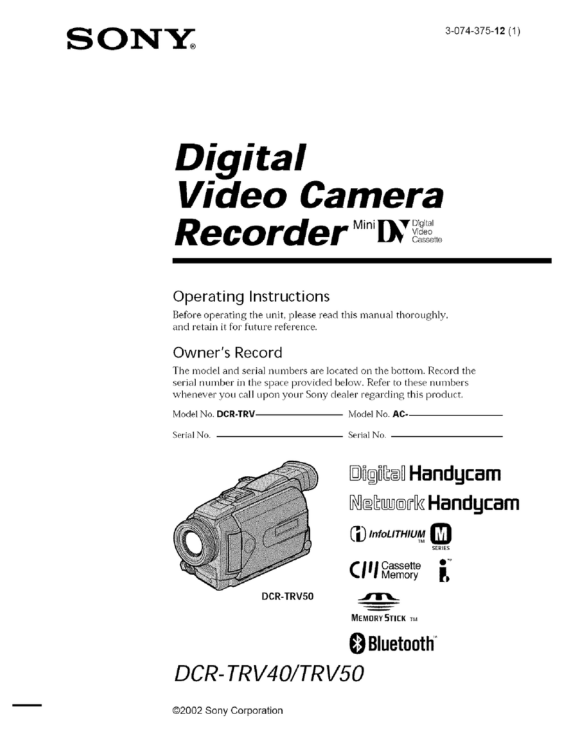 Sony DCR-TRV40 User manual