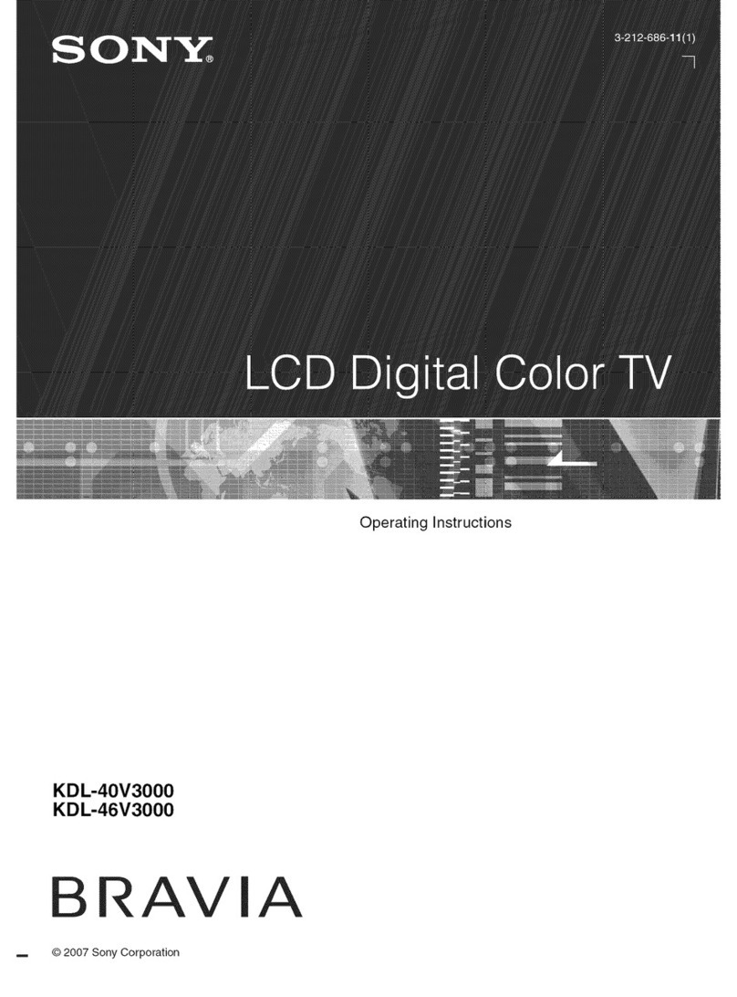 Sony KDL-40V3000, KDL-46V3000 operating instructions