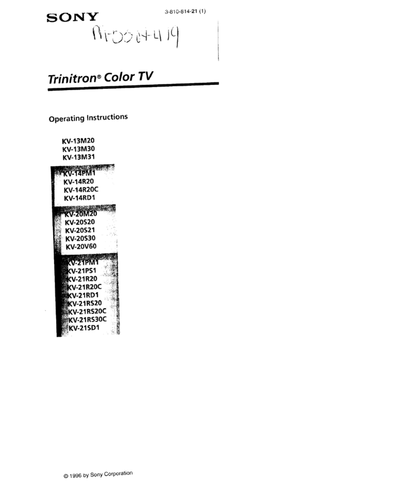 Sony Trinitron KV-13M31 User manual