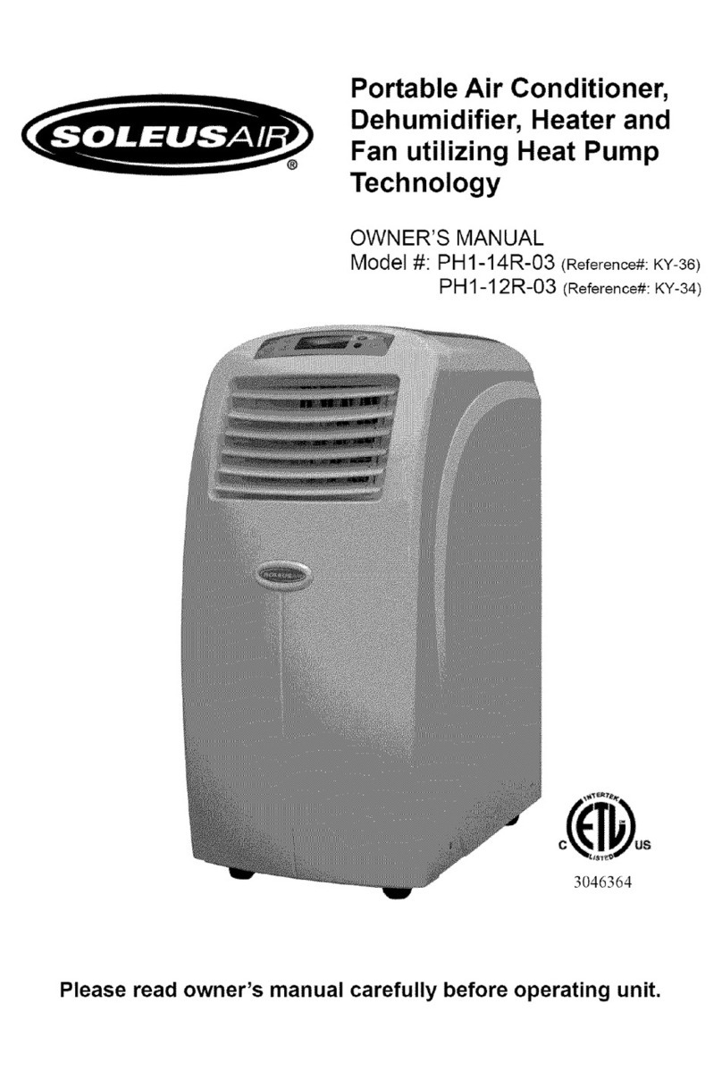 Soleus Air PH1-12R-03 owner's manual