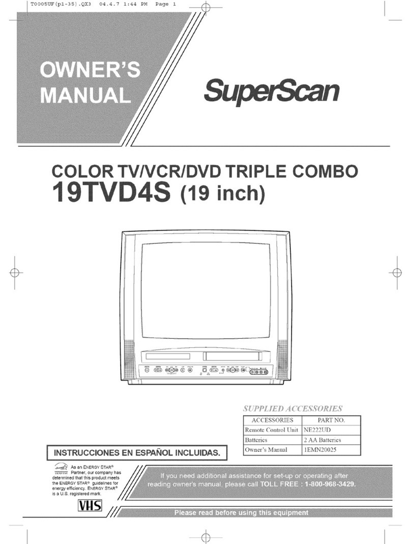 SUPERSCAN 19TVD4S owner's manual
