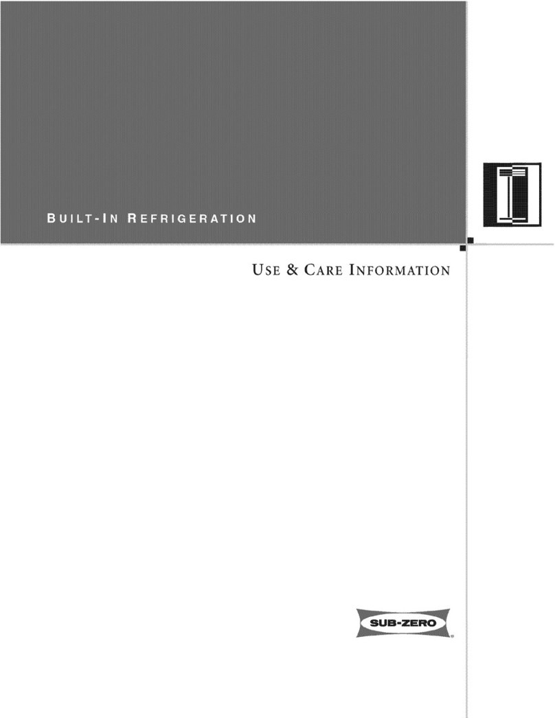 Sub-Zero 601R Owner's manual