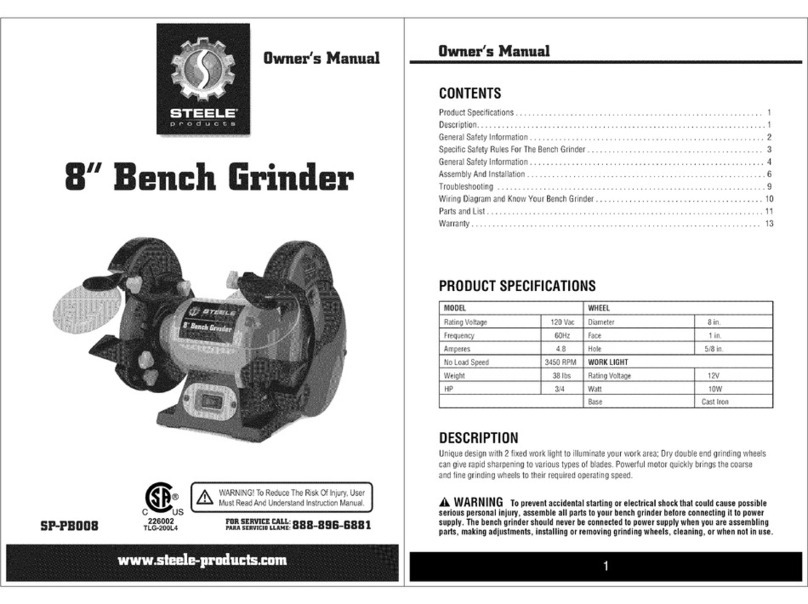 STEELE PRODUCTS SP-PB008 owner's manual