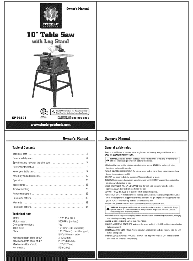 STEELE PRODUCTS SP-PB101 owner's manual