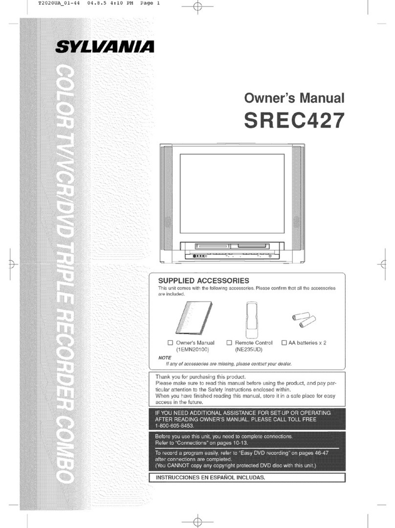 Sylvania SREC427 User manual