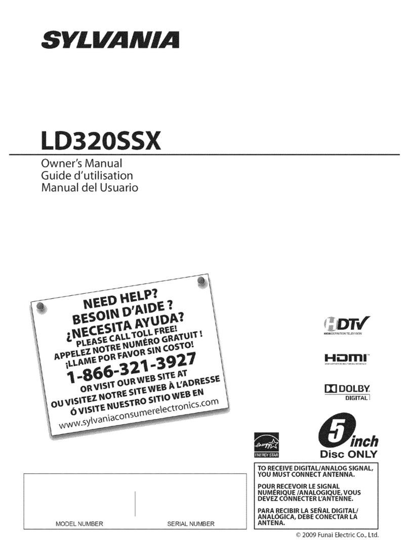 Sylvania LD320SSX Guide d'utilisation