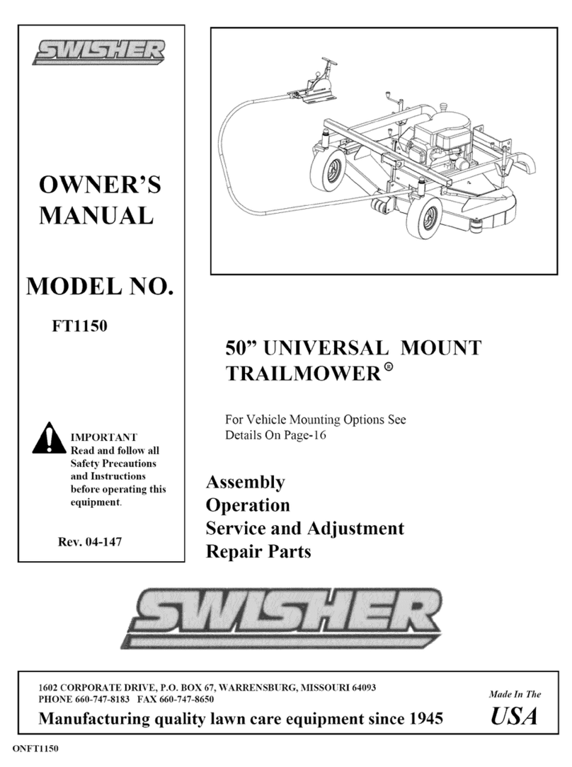 Swisher FT1150 User manual