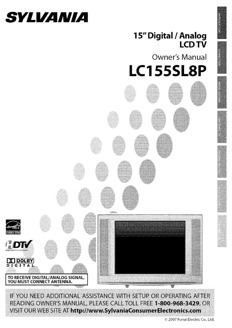 Sylvania LC155SL8P owner's manual