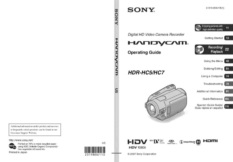 Sony Handycam HDR-HC7 User manual