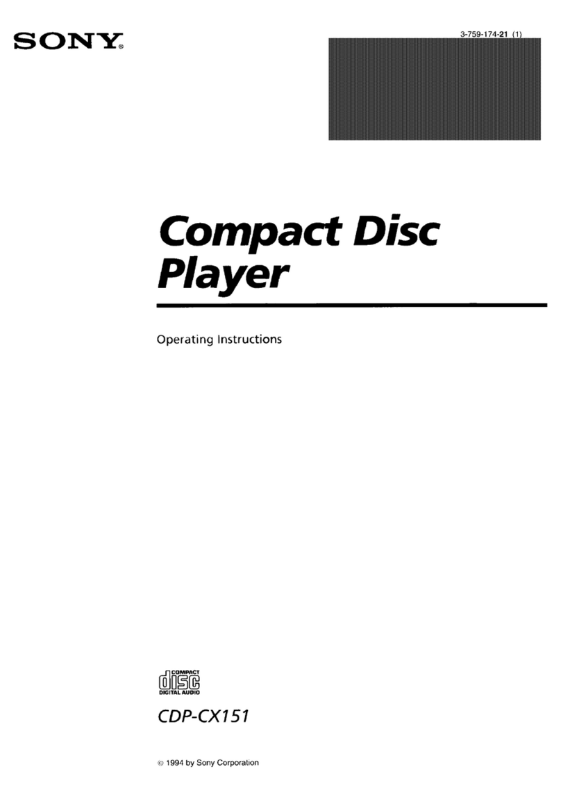 Sony CDP-CX151 User manual