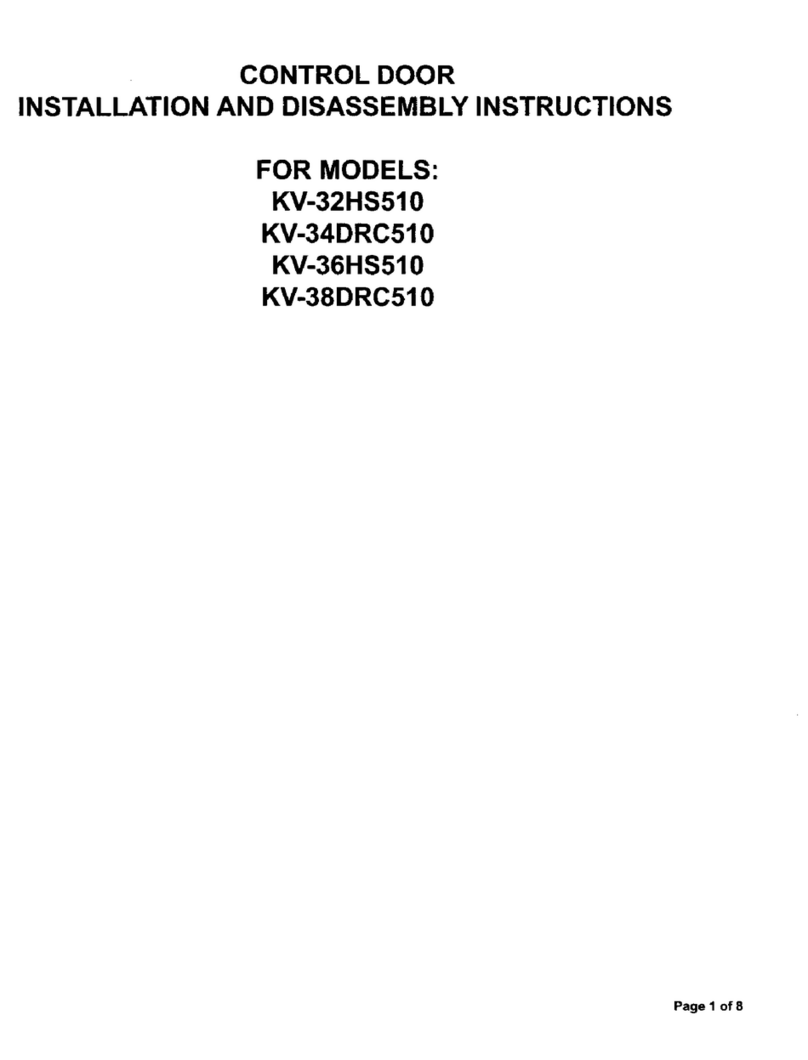 Sony FD Trinitron WEGA KV-36HS510 Installation instructions