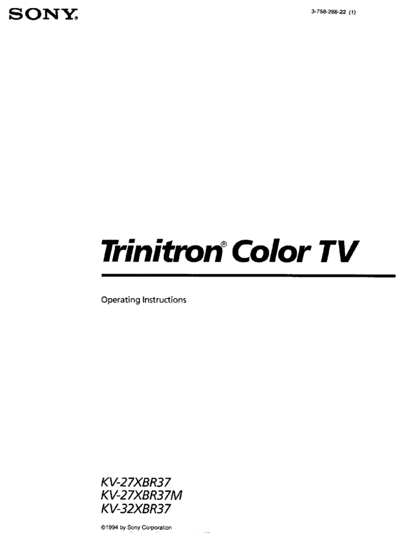 Sony KV-32XBR37 User manual