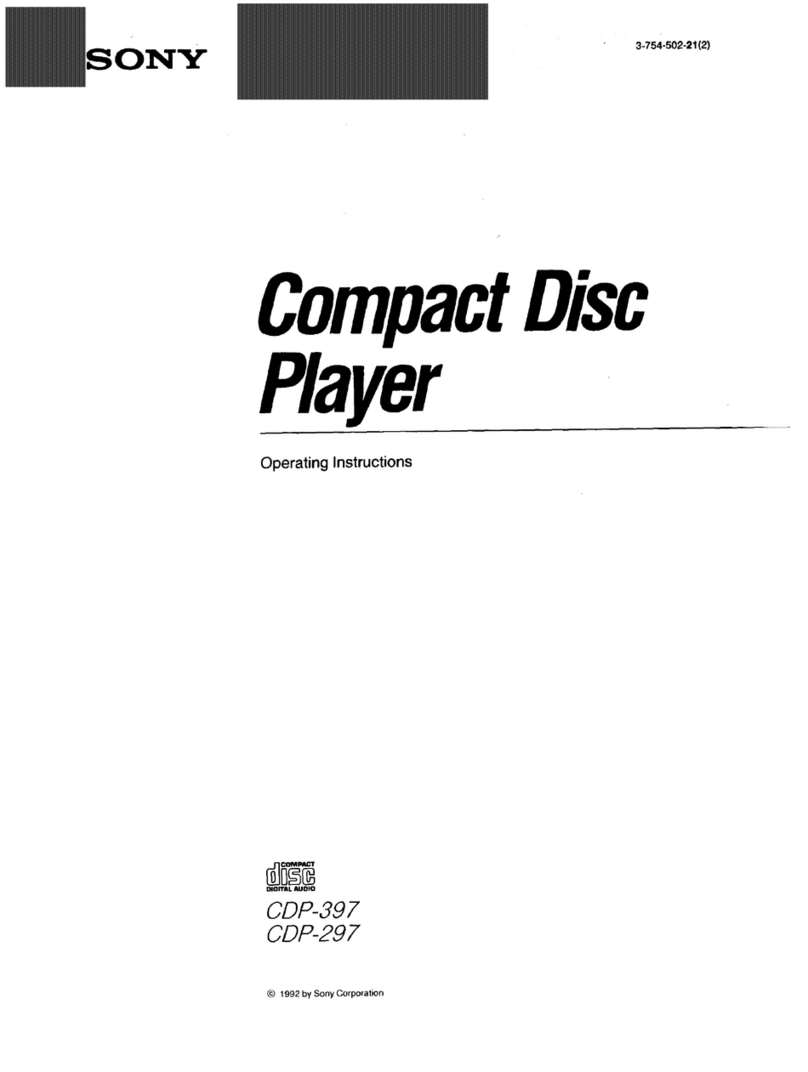 Sony CDP-297 User manual