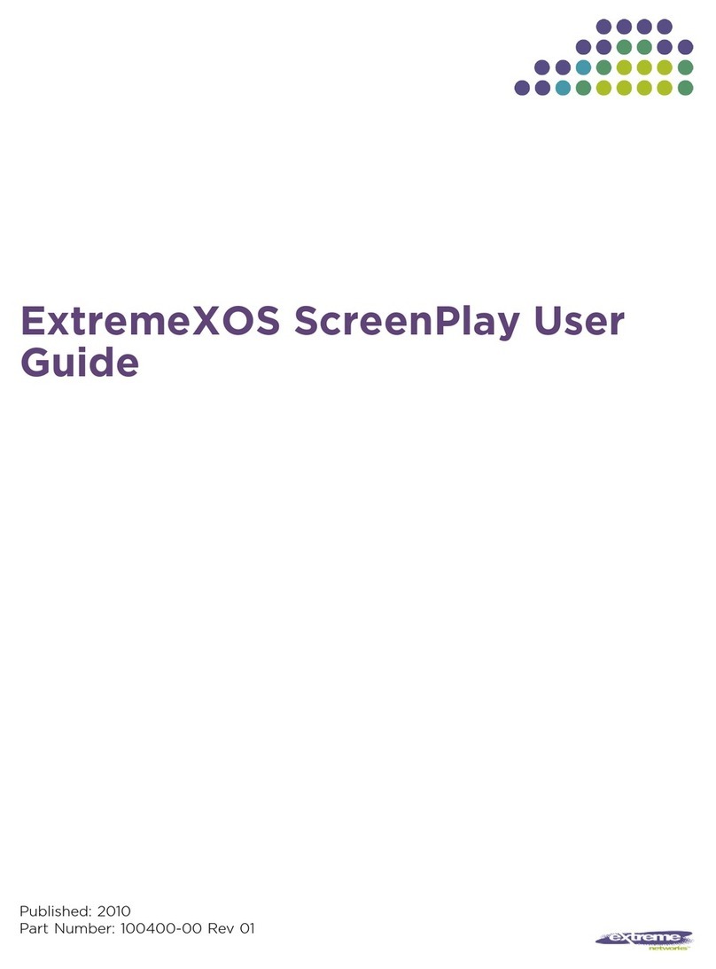 Extreme Networks ExtremeXOS ScreenPlay User manual