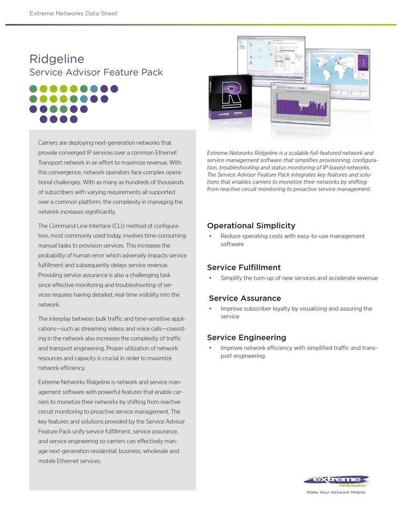 Extreme Networks Ridgeline Guide datasheet