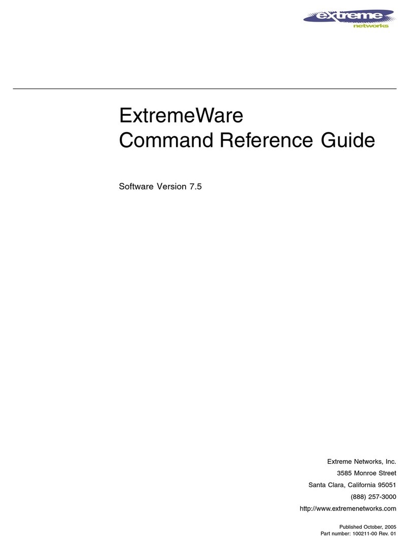Extreme Networks ExtremeWare Command Command reference guide Extreme Networks ExtremeWare Command Command reference guide