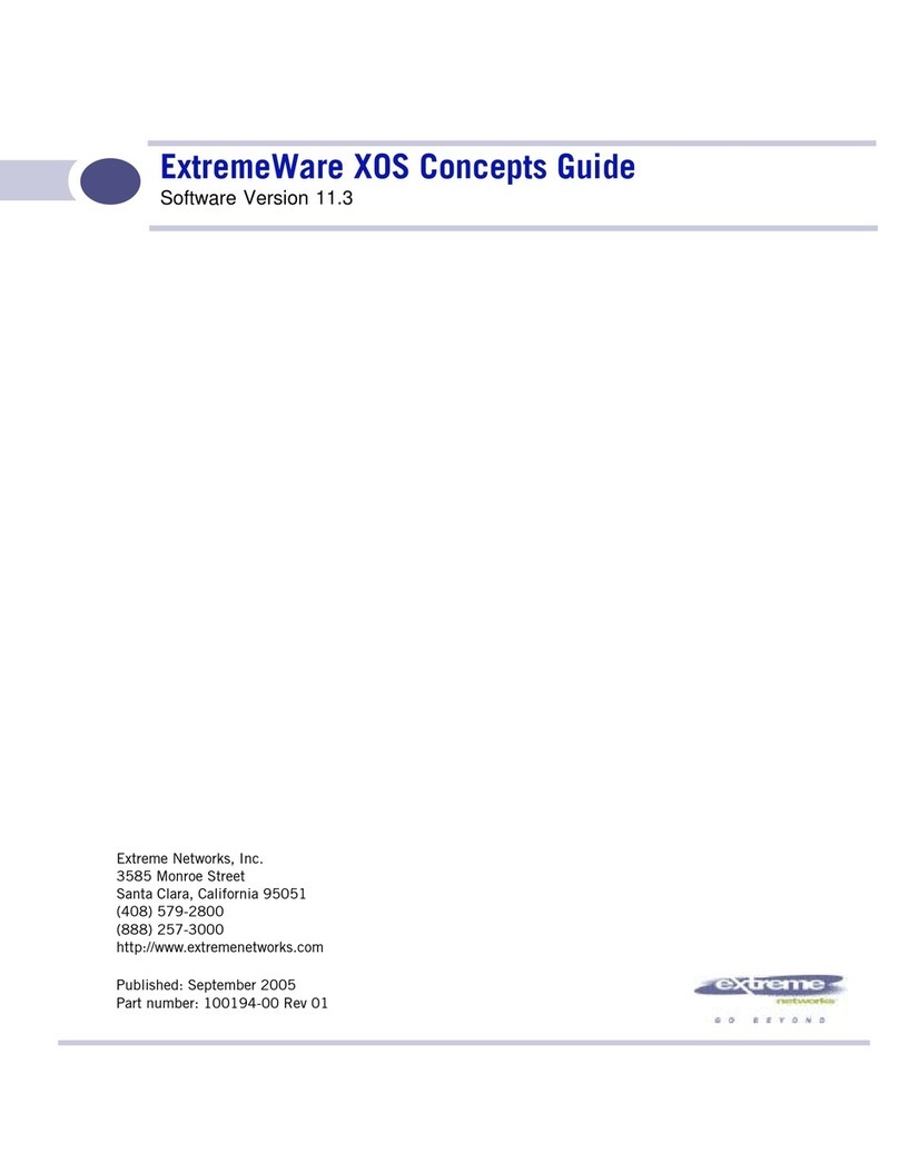 Extreme Networks ExtremeWare XOS Command manual