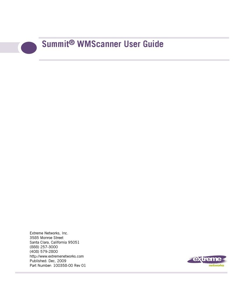 Extreme Networks Summit WMScanner User manual