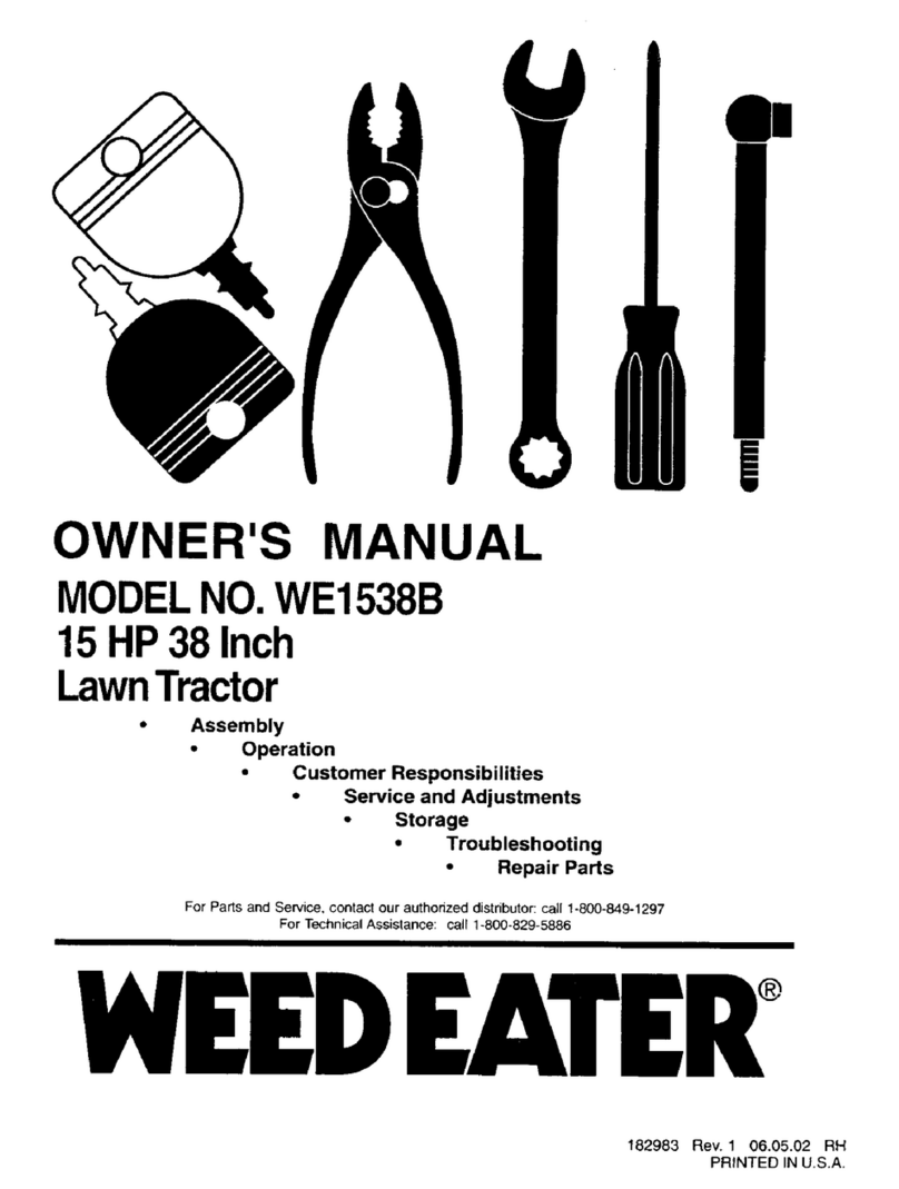 Weed Eater WE1538B owner's manual